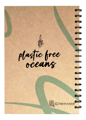 Cuaderno Artesanal Ecológico Con Agenda Perpetua A5 15x21cm