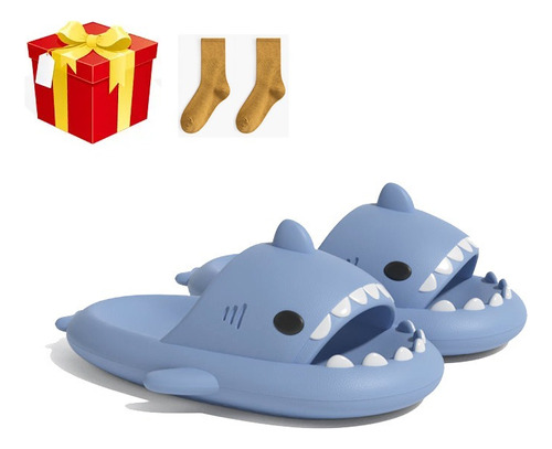 Cute Shark Ladies Men's Super Cómodas Sandalias Antidesliza