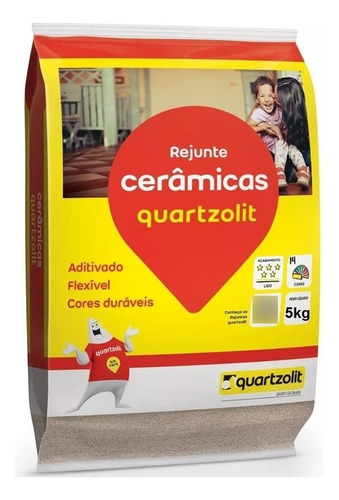 Rejunte Ceramica 5kg Quartzolit - Cores Cor Corda