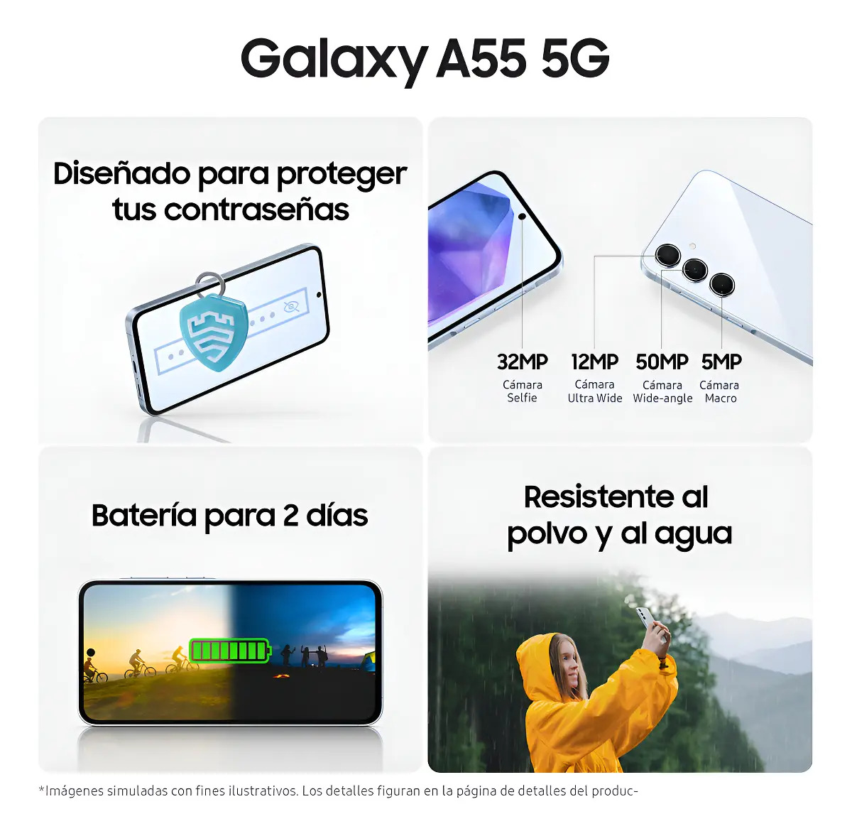 Samsung Galaxy A55 5G 5G Dual SIM 128 GB amarillo 8 GB RAM