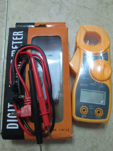 Tester Multimetro Digital Mt-87 Incluye Bateria Y Probador