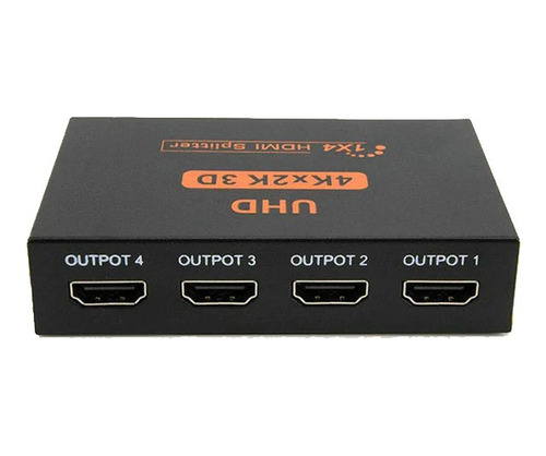 Splitter Hdmi De Video 1x4 4k 2k Divisor Amplificador Tv Hd