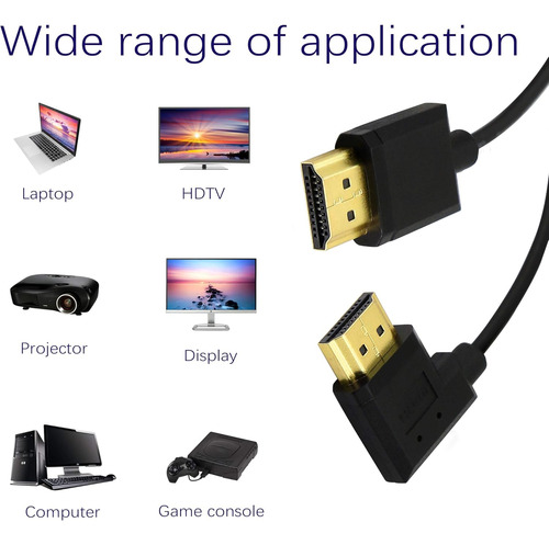 Pngknyocn 15cm Hdmi Macho A Macho Cable Corto, 90 Grados ...
