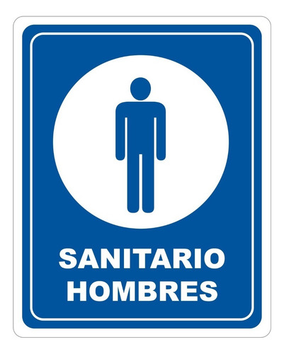 Señalamientos A Seguridad Protección Civil Calibre 40 Color Hombres Sanitario