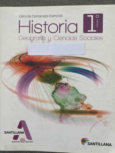 Libro Historia 1 Medio. Geografía Y Ciencias Sociales.