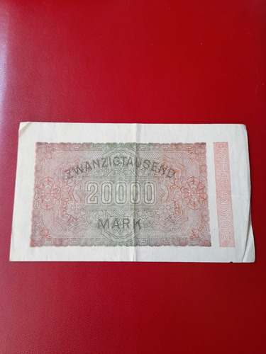 Billete 20000 Marcos Alemanes 1923 (Usado)
