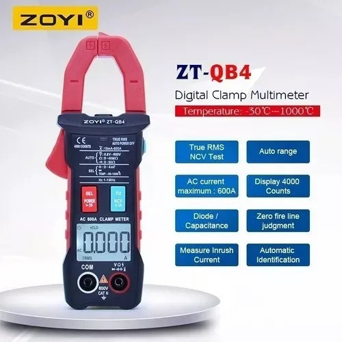 Tester Pinza Amperimetro Digital Zt-qb4 Tienda Fisica 183