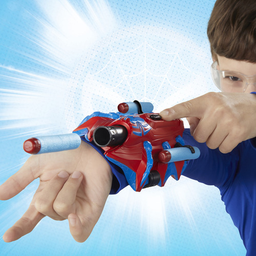 Lanzador De Dardos Nerf Marvel Spider-man Thwip-tech, Color Rojo Spiderman