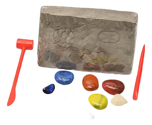 Juego De Excavación Piedras Preciosas Fosil Para Niños
