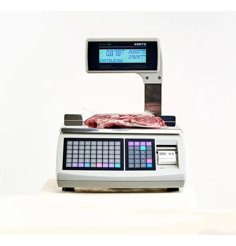 Balanza Comercial Digital Kretz Report Nx Bluetooth Usb 30kg Color Gris