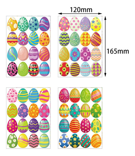 Calcomanías Autoadhesivas De Pegatinas De Huevos De Pascua