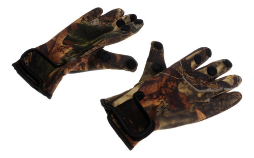 1 Par De Guantes Transpirables Secado Ajuste L Camuflaje