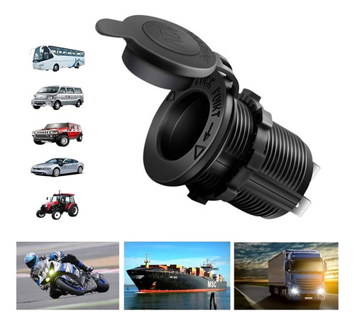 Enchufe Impermeable De 12v Toma De Corriente Para Coche