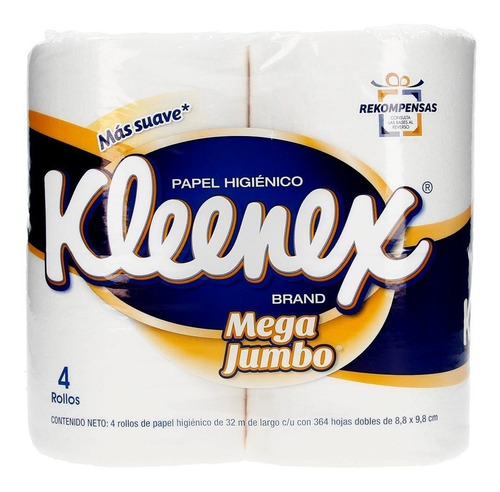 Papel Higienico Kleenex Jumbo Con 4 Rollos