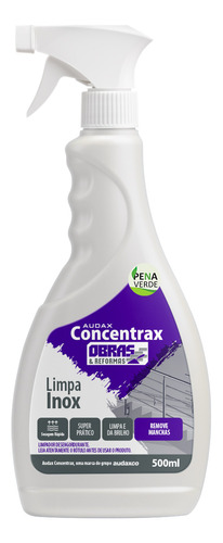 Limpador Limpa Inox Concentrax 500ml Biodegradável Spray