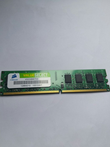 Memoria Ddr2 2gb 667mhz Marca Corsair Para Pc De Escritorio