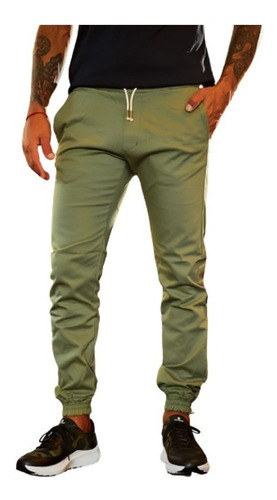 Joger Hombre Pantalon Jogger Casual  Gabardina Liviano