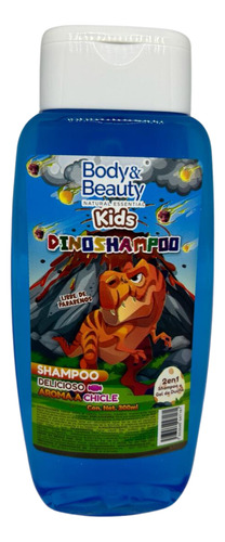 Shampoo 300ml Y Body 130ml Dinosaurio Para Niño Aroma Chicle
