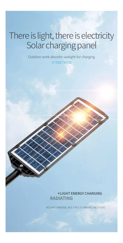 Foco Solar Led Con Sensor De Movimiento Para Exteriores