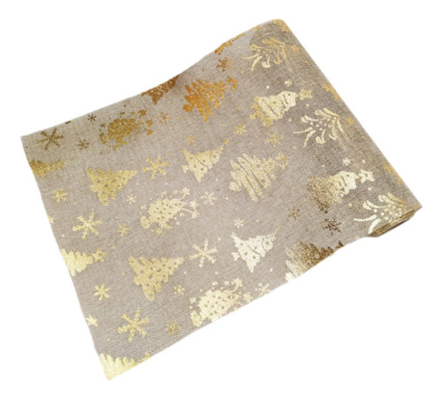 De Mesa Con Estampado De Árbol De Navidad, De