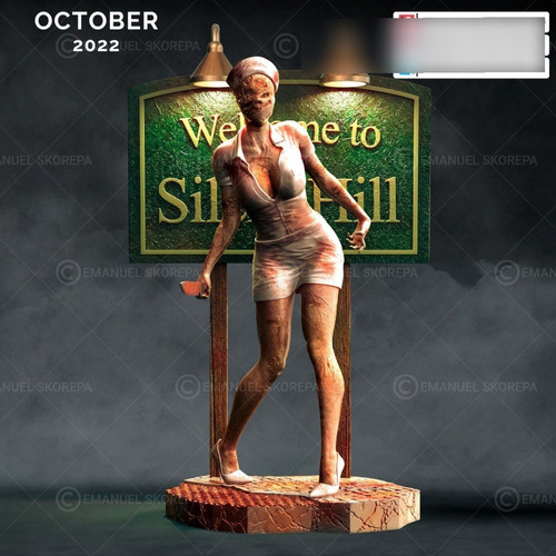 Archivo Stl Impresión 3d - Silent Hill - Nurse - Skorepa