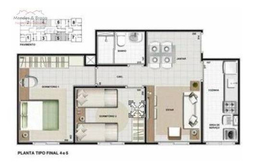 Imagem 15 de 15 de Apartamento Com 2 Dormitórios À Venda, 49 M² Por R$ 259.000 - Centro - Guarulhos/sp Ap3072 - Ap0931