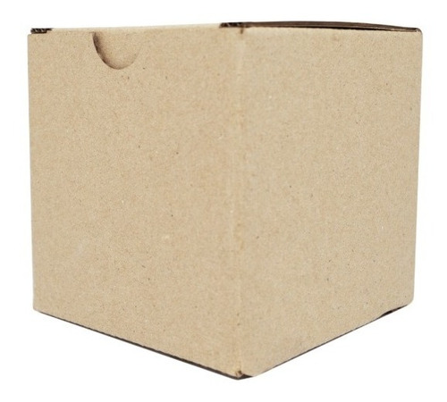 40 Caja Para Taza Cubo 11.5 Cm Por Lado Carton Kraft