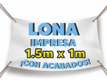 Comprar Lona Impresa 1x1.5 Personalizada Publicidad Eventos Anuncio