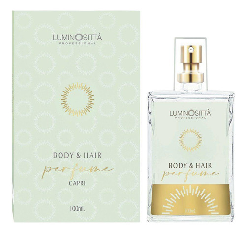 Perfume Para Cabelo E Corpo Capri 100 Ml - Luminosittà