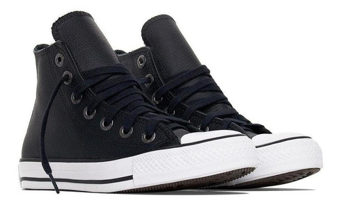 Tênis All Star Hi Leather Ct044902 Converse Casual Preto