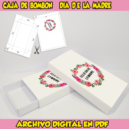 Kit Imprimible Cajita De Bombón/golosinas Dia De La Madre