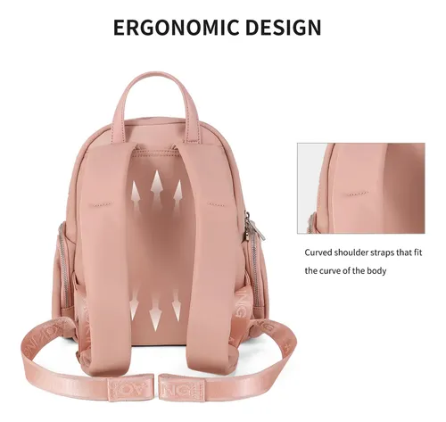 Mochila Impermeable Mujer Aoking V2308020-1 Color Negro Diseño de la tela Lisa