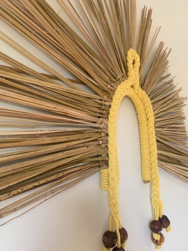 Cocar Indígena De Palha - Estilo Boho Chic