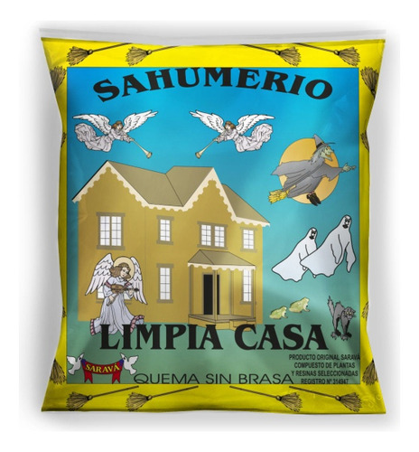 Sahumerio En Polvo Saravá Limpia Casa 