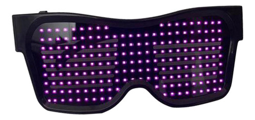 Gafas Led Bluetooth Control Rave Dj Disfraz Show Texto