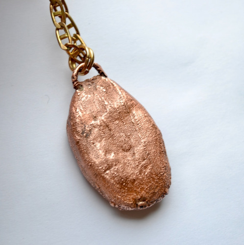 Imagen 5 de 7 de Collar Piedra Natural Labradorita, Dije De Cabujon Grande