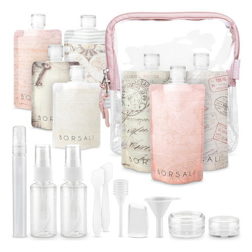 Botellas De Viaje Borsali De 90 Ml Para Artículos De Tocador