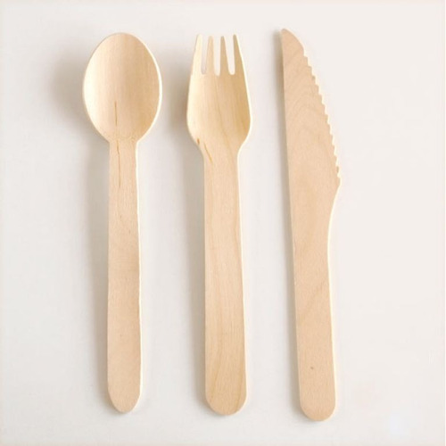 96 X Cubiertos, Servicio De Madera Desechable Ecológico