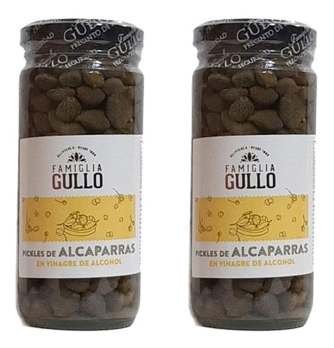 Pickles De Alcaparras En Vinagre Famiglia Gullo 200g Pack X2