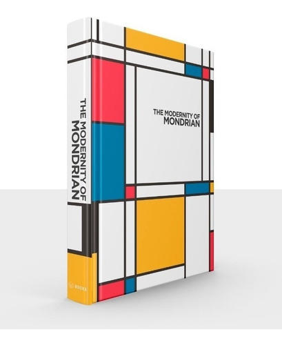 Caixa Livro Decorativa Piet Mondrian Paleta Abstrata 36x27x5 Cor Colorido