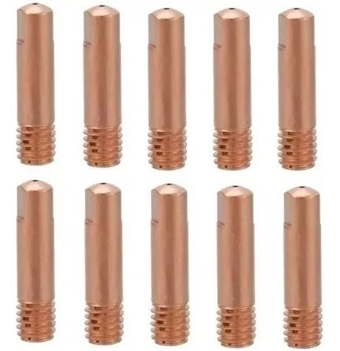 10pcs Boquillas Krafter Mig 0.8mm 15ak Cobre Para Soldadura