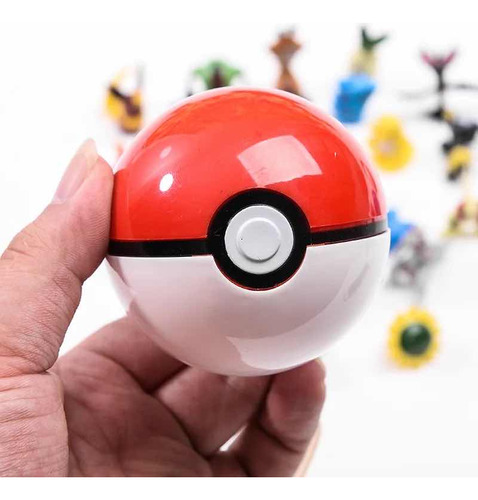 X8 Pack De 8 Pokebolas De 7cm  Con Pokemones Interior De 2cm