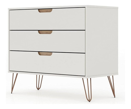 ~? Manhattan Comfort Rockefeller Mid-century Modern 3-drawer