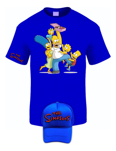 Camiseta Manga Corta The Simpson Family Obsequio Gorra I