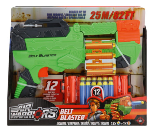 Pistola Belt Blaster Lanza Dardos X12 Air Warriors - Premium