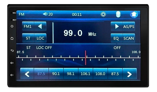 Multimidia Mp5 Carplay Android Bt Moldura Preta Etios Ap704