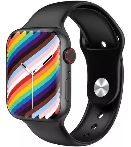 Smartwatch W17 Serie7 Watch7 Connection 1.9 Original+Brinde Color de la funda: negro, color de la correa: negro, color del bisel: negro