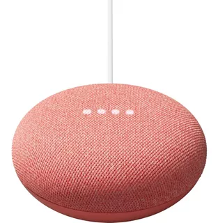 Google Nest Mini Nest Mini 2nd Gen con asistente virtual Google Assistant color coral 110V/220V