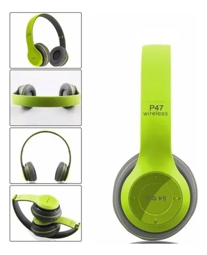 Auriculares gamer inalámbricos CAT Gaming LEF-1058 verde con luz LED