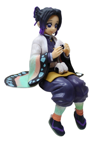 Figura Shinobu Comiendo Onigiri Sentada Demon Slayer